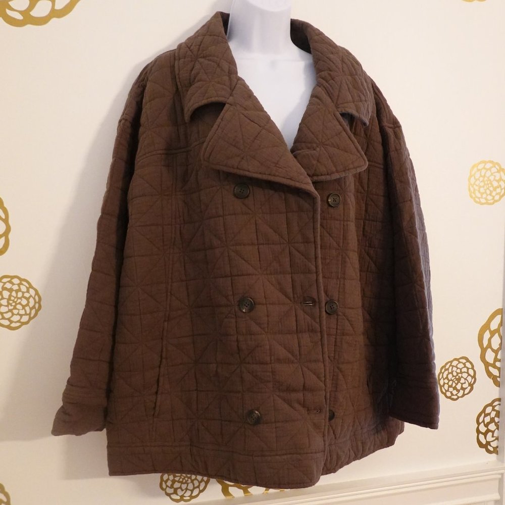 (NWT) Treasure & Bond Quilted Pea Coat Jacket XXL (Host Pick!)